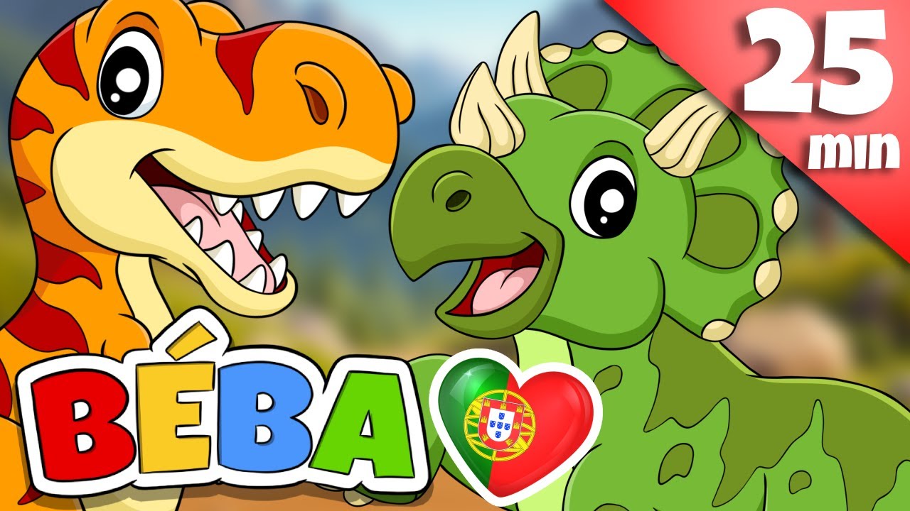 Dino Dinossauros | + Mais can&ccedil;&otilde;es para crian&ccedil;as em portugu&ecirc;s | 25 min | B&Eacute;BA