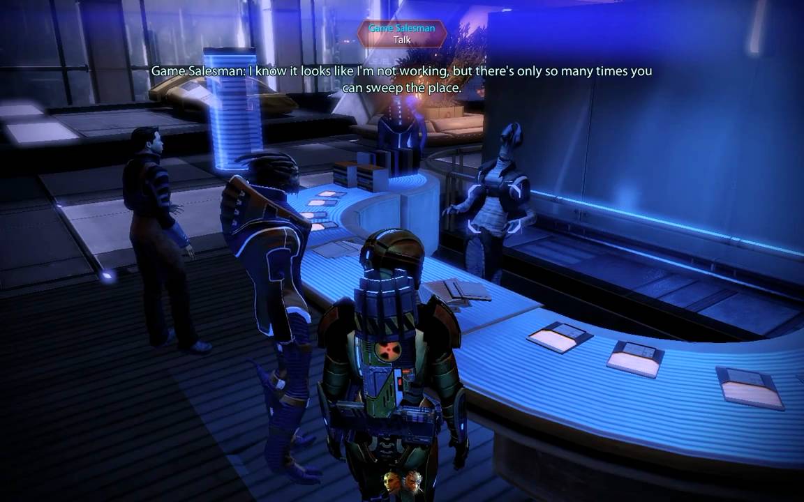 Mass Effect 2: Funny Scenes (Salarian Game Salesman in the Citadel)