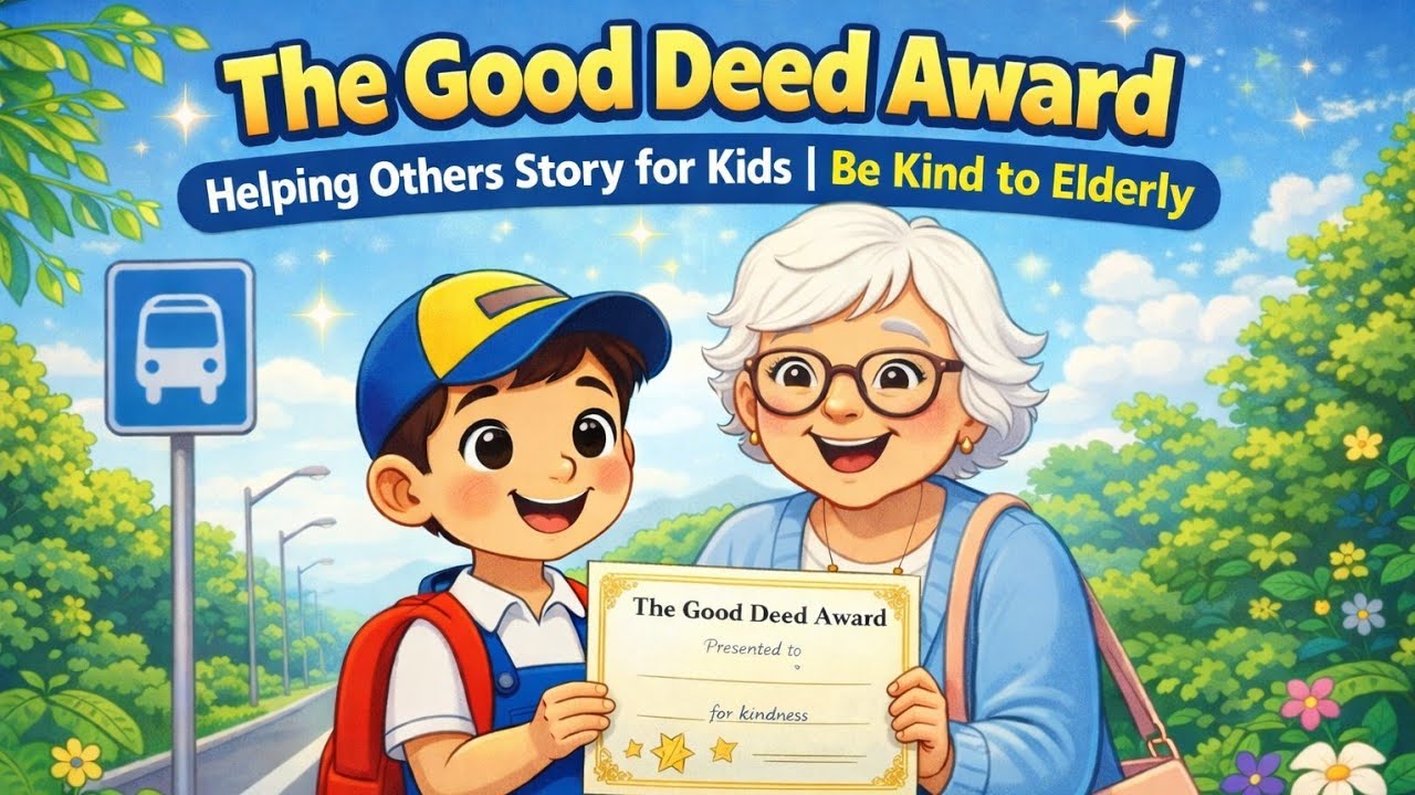The Good Deed Award 🏆 Helping Others Story for Kids | Be Kind to Elderly