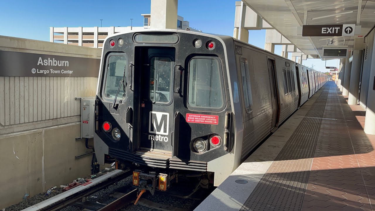 Wmata Metrorail серии 7000 Kawasaki, № 7336, расширение Silver Line, Виле-Рестон — Эшберн