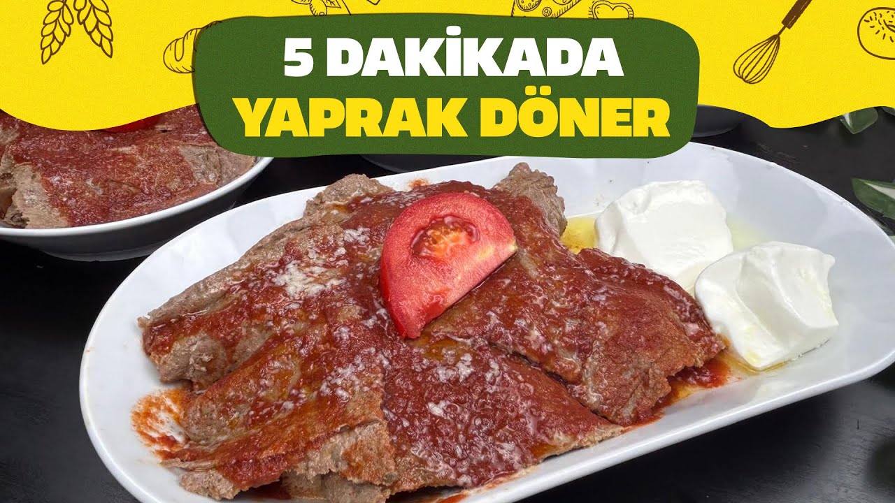 EVDE 5 DAKİKADA KAĞITTA YAPRAK DÖNER ❗ NE DONDURMA NE BEKLEME! 😲 EN KOLAY İSKENDER LEZZETİ 👌
