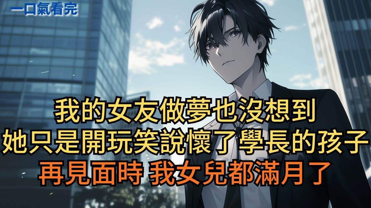 我的女友做夢也沒想到，她只是開玩笑說懷了學長的孩子。再見面時，我女兒都滿月了。 #小说 #爽文
