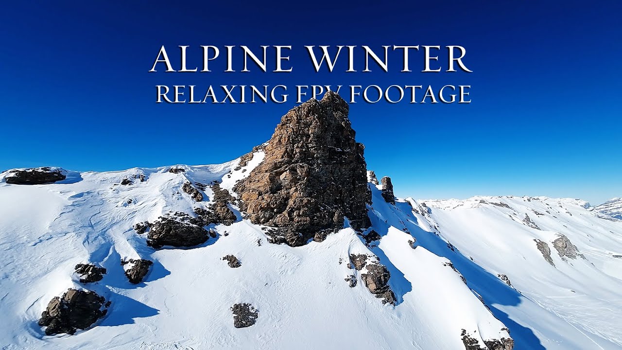 Alpine Winter in 4K | Relaxing FPV Drone Footage of the Swiss & French Alps
