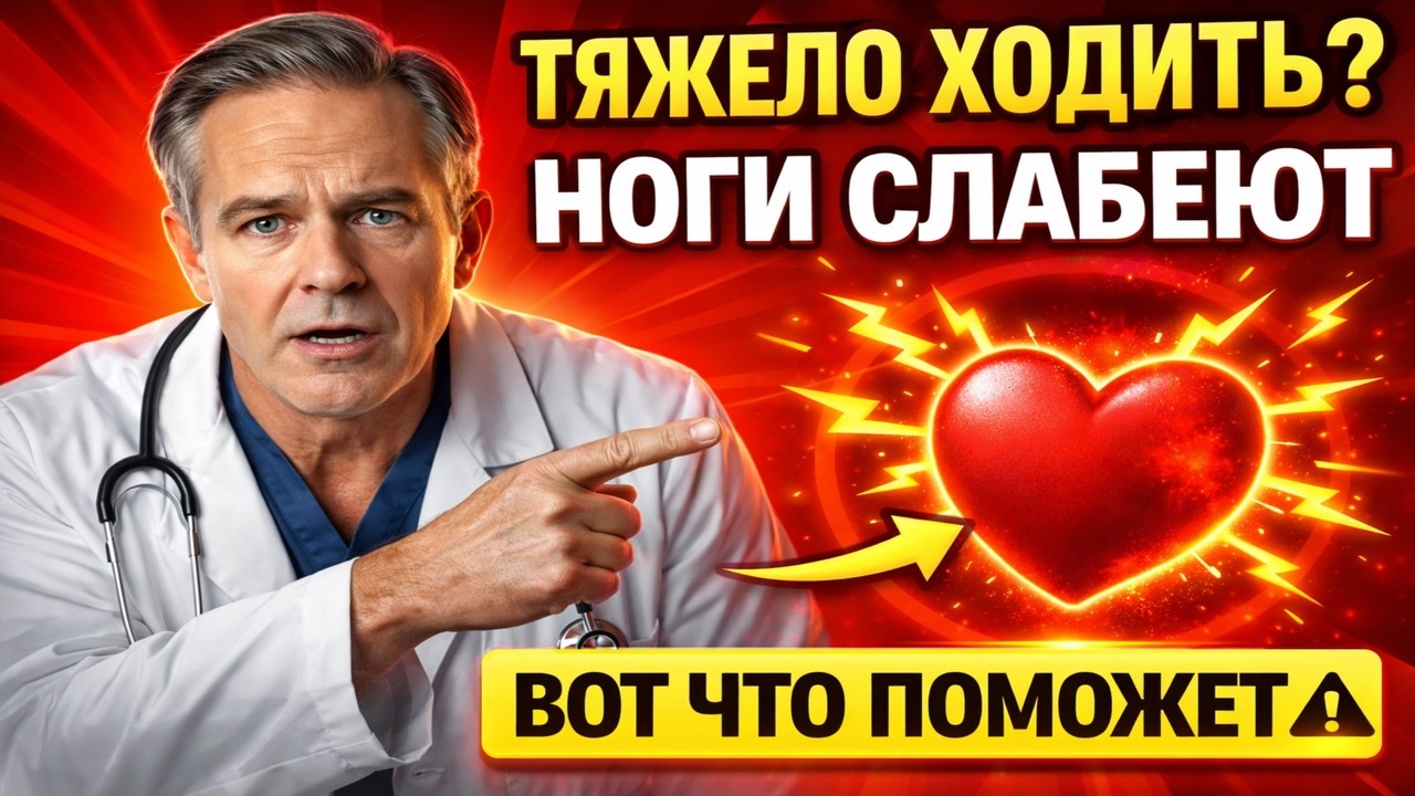 ТЯЖЕЛО ХОДИТЬ? СЛАБОСТЬ В НОГАХ — ВТОРОЙ СИГНАЛ СЕРДЦА, КОТОРЫЙ МНОГИЕ ИГНОРИРУЮТ