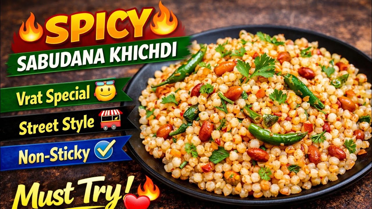 Spicy Sabudana Khichdi 😍 | Farali Vrat Special | Street Style Taste 
