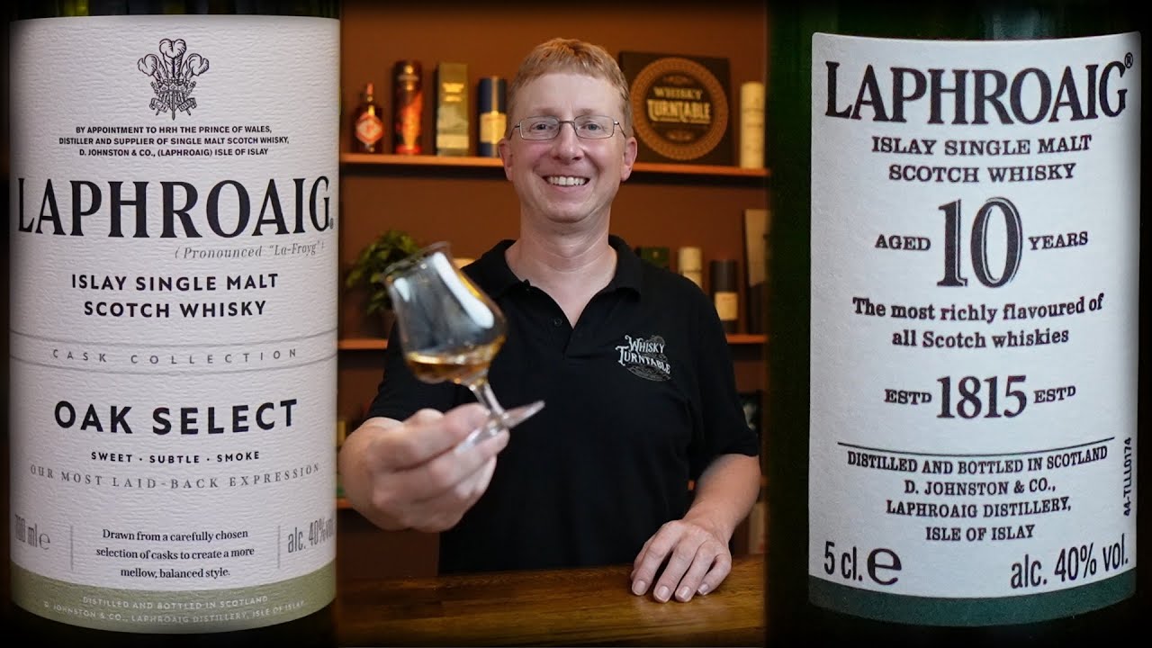 Laphroaig - Oak Select 40 % vs. 10 Jahre 40 % Vol.