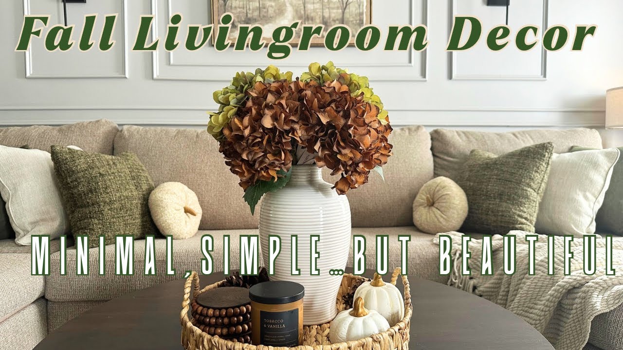 Осенний 🍁 Декор гостиной | Минимализм, простота… но красота😍