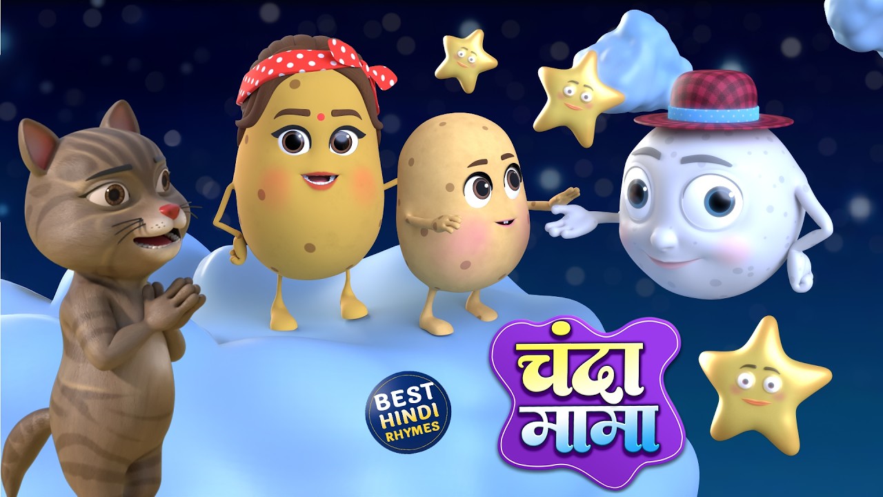 Chanda Mama Dur Ke 🌝 | Aloo Kachaloo | Icecream Wala Aaya | Hindi Rhymes For Kids | Balgeet