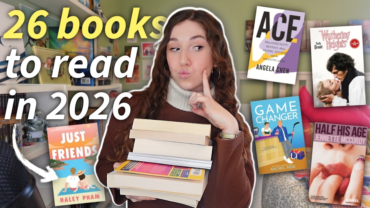26 книг, которые я хочу прочитать в 2026 году! 📚✨ *Читаю, выходя за рамки своей зоны комфорта*