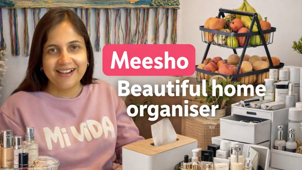 Meesho Home Organiser 😍| Beautiful organiser haul from Meesho 