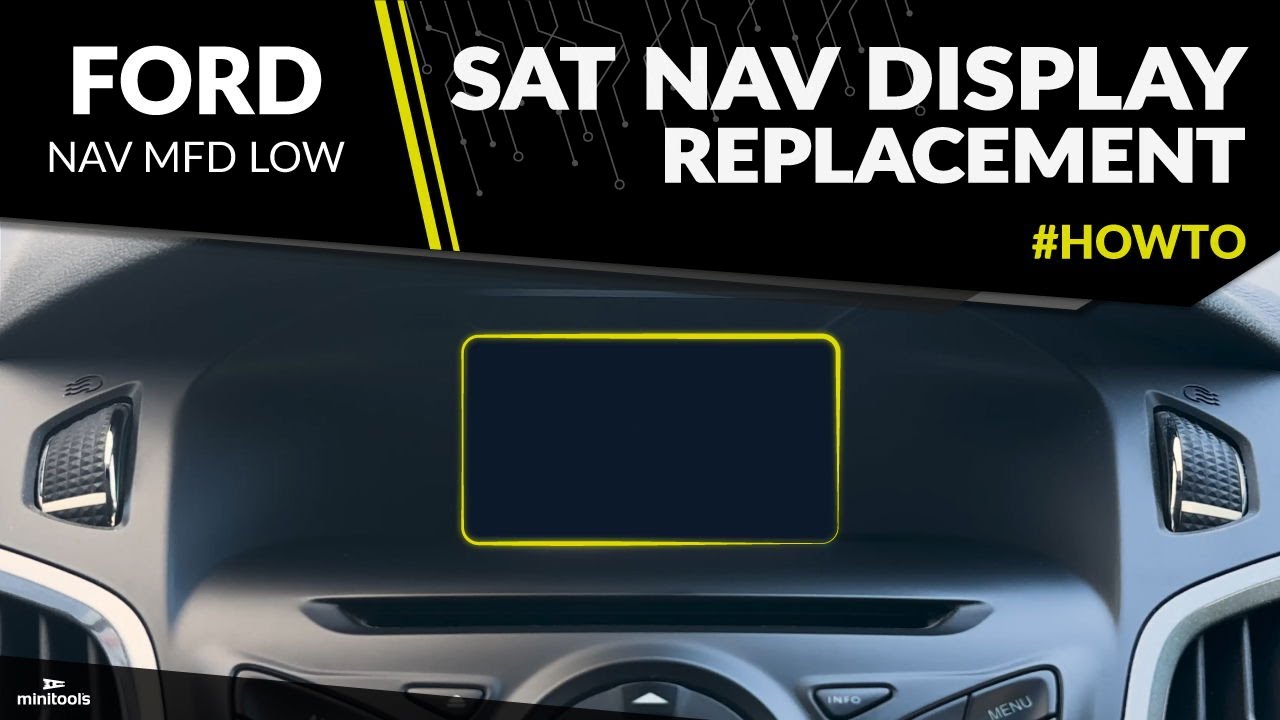 How to repair Ford NAV MFD LOW sat nav car radio display module &ndash; TFT screen replacement