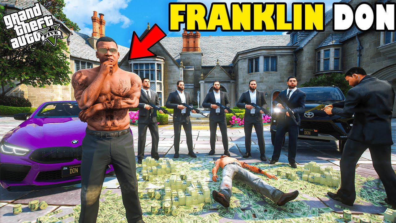Franklin Become Most Dangerous DON of Los Santos In GTA 5 | SHINCHAN and CHOP