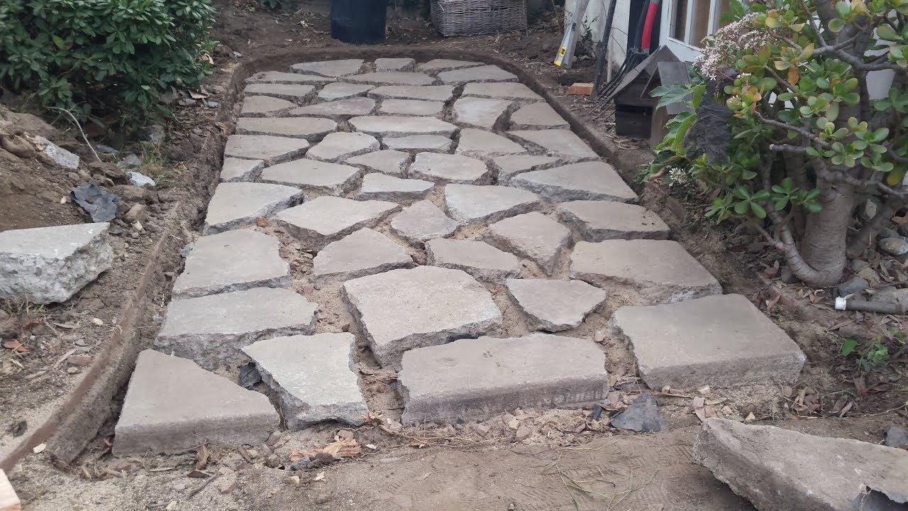 Backyard Ecological Landscape: Irrigation Woes and Paving With Urbanite