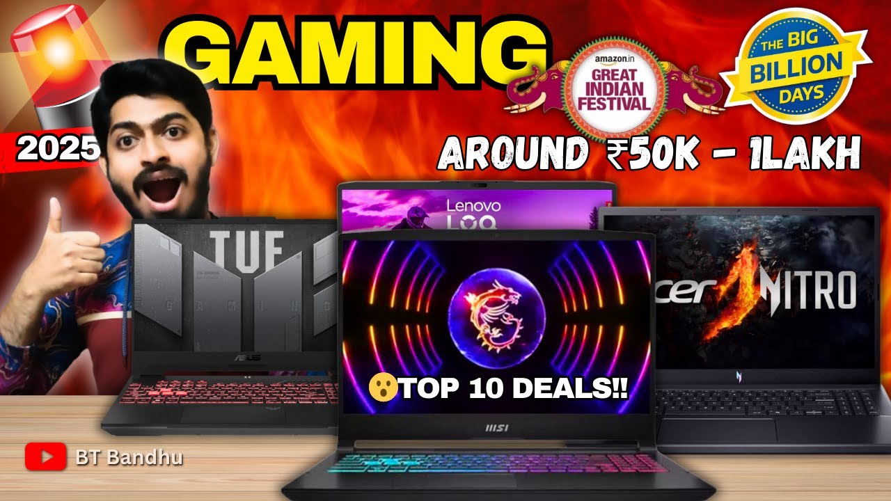 🔥 CRAZY Laptop💻Offers ₹50K–₹1 Lakh | Amazon & Flipkart Festive Sale 2025 💥