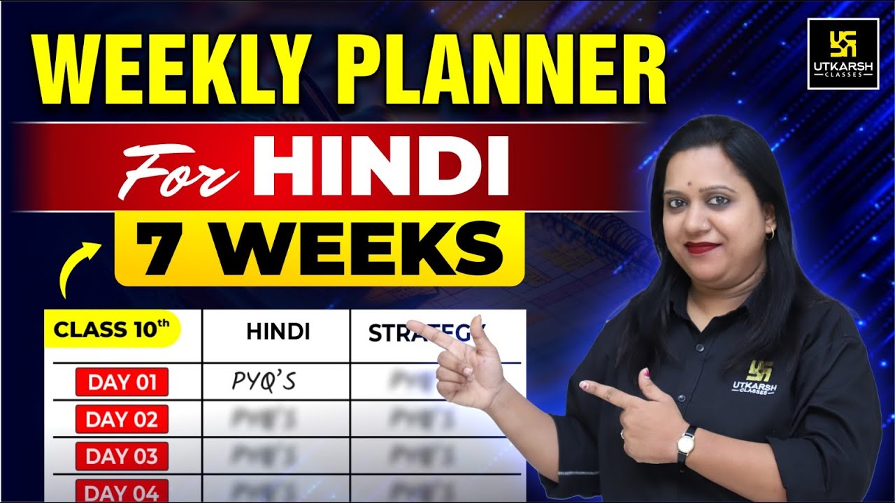 Class 10 Hindi Weekly Study Plan for Board Exam | Smart Revision Tips | Pranita Ma'am
