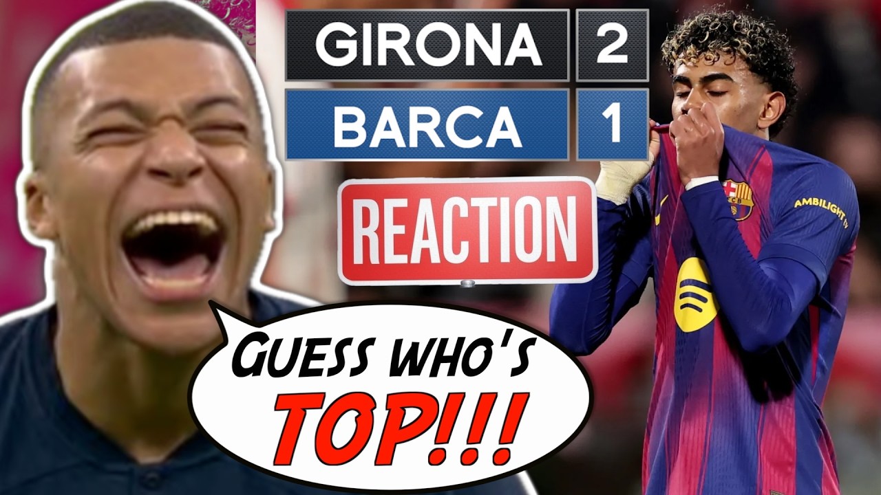 Girona Barcelona REACTION | Yamal MISSES Penalty! Mbappe & Madrid TWO POINTS CLEAR! 👀 | La Liga