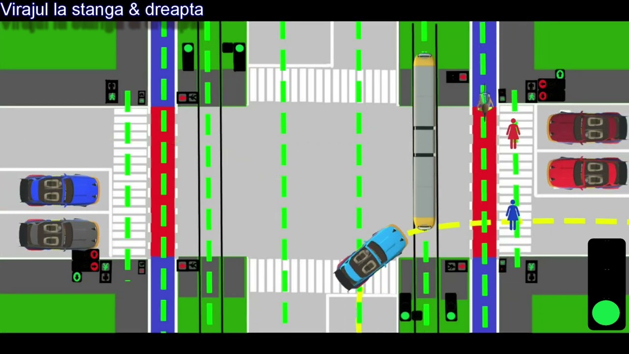 🚦PRIORITATEA DE TRECERE  IN INTERSECTIILE SEMAFORIZATE -  PRIMA PARTE -  🚦