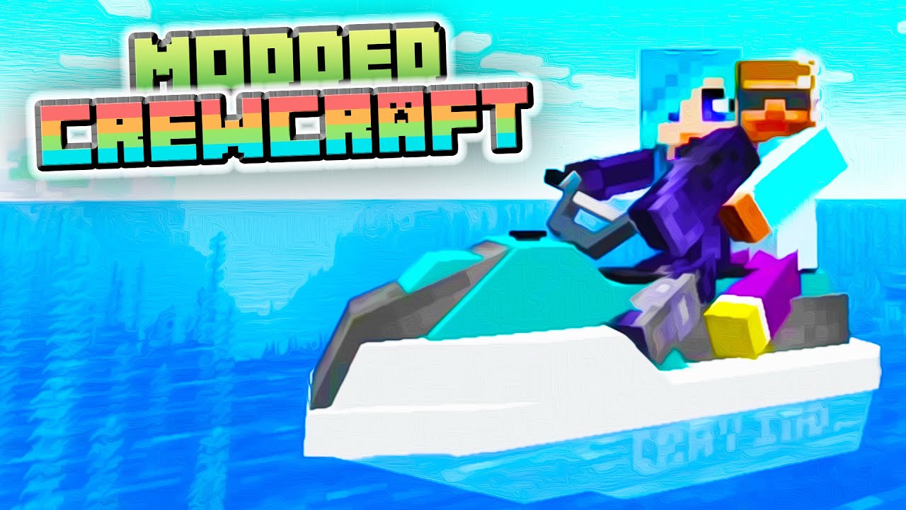 Minecraft Jet Ski?! - MODDED CREWCRAFT Season 2 Episode 14! (Minecraft Gameplay)
