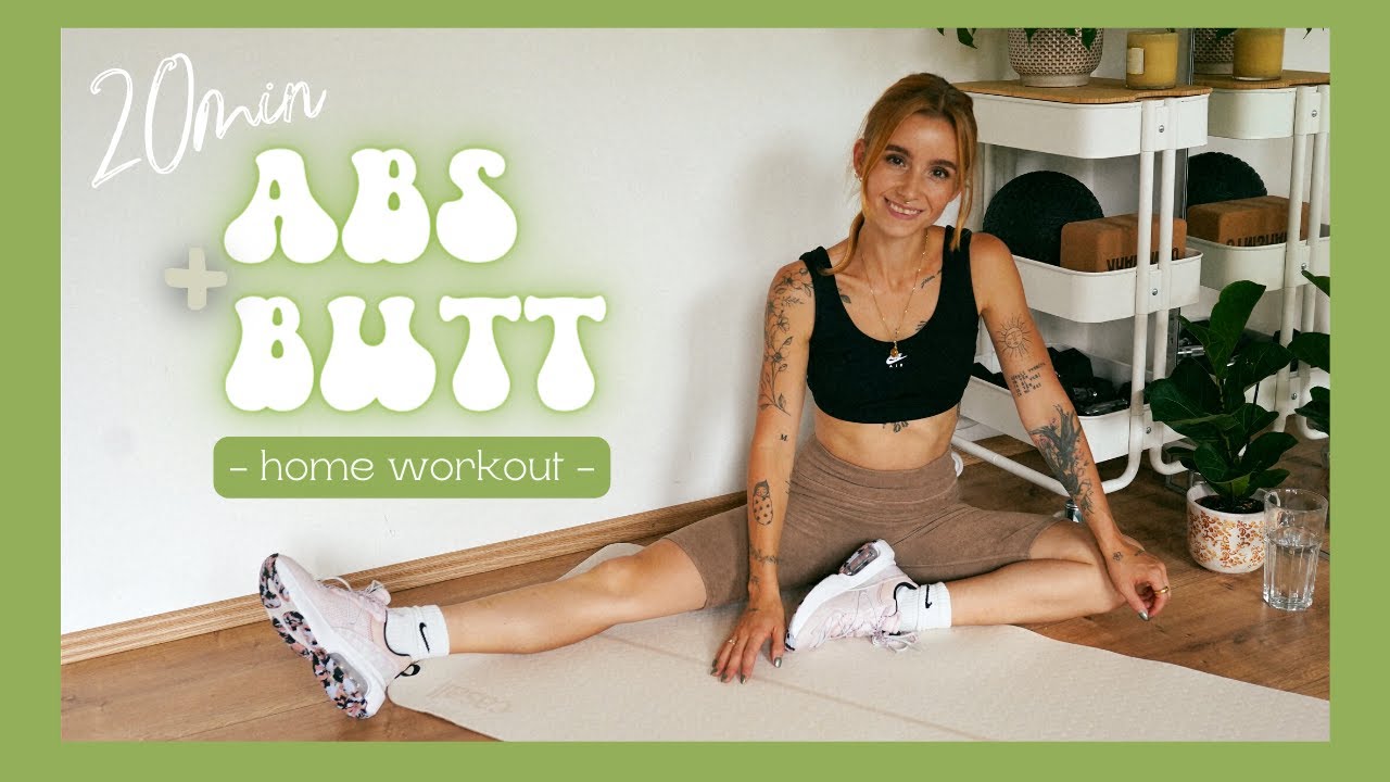 PEVN&Eacute; BŘICHO + KULAT&Yacute; ZADEČEK // 20 min - #homeworkout
