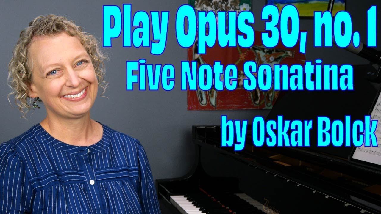 Five Note Sonatina, Opus 30, no 1 by Oskar Bolck | Beginner | Accidentals (Song 3)