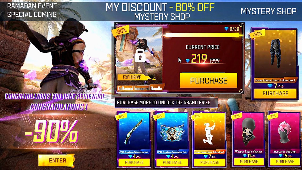 Ramadan Special Next Mystery Shop Event Date 🤯🥳| Lol Emote Return|Free Fire New Event|Ff New Event