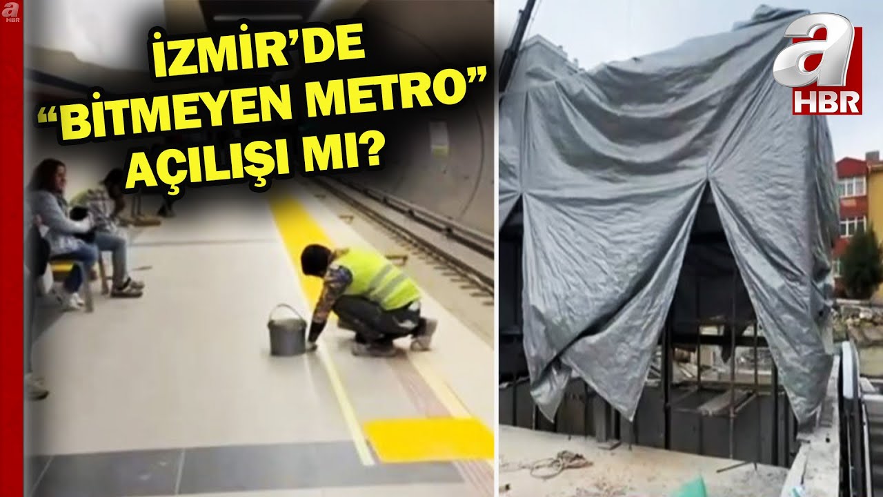 Narlıdere metrosu tamamlanmadan mı açıldı? Açılan metroda inşaat sürüyor mu?  | A Haber