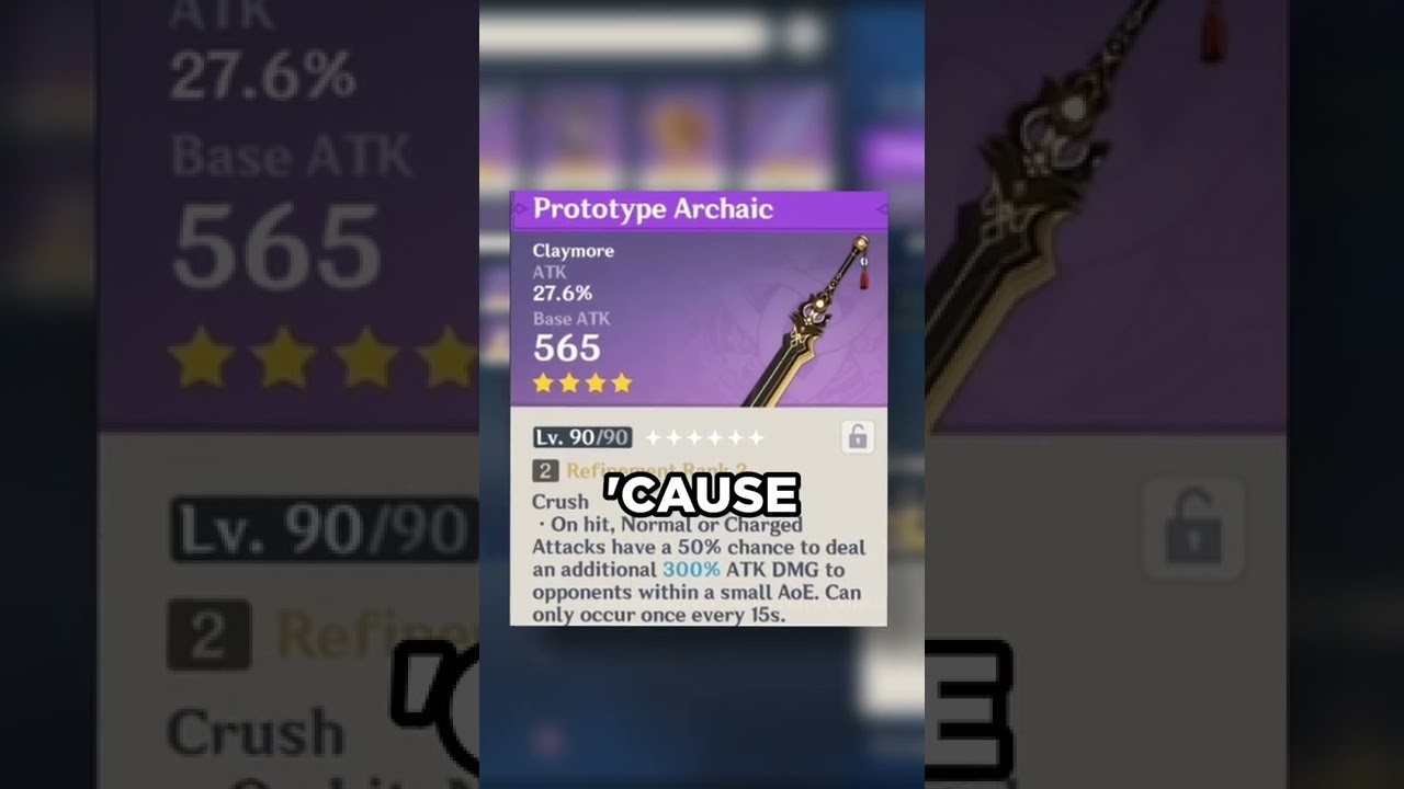 Saying GOODBYE to the weapon that CARRIED ME | Genshin Impact