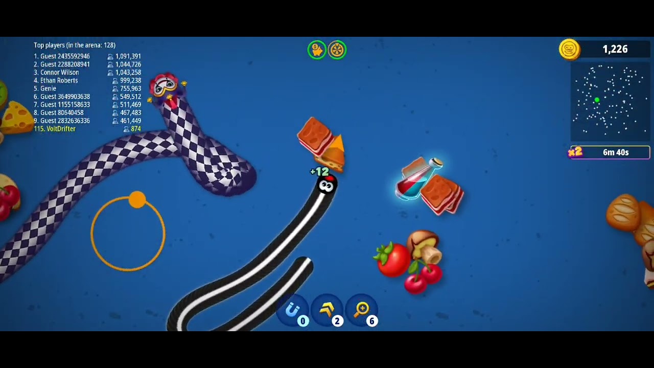 Becoming Top 1 🔝 in 🪱 Worms Zone  | Best Tips and Tricks #enjoy #yt #wormszone #gaming #fun