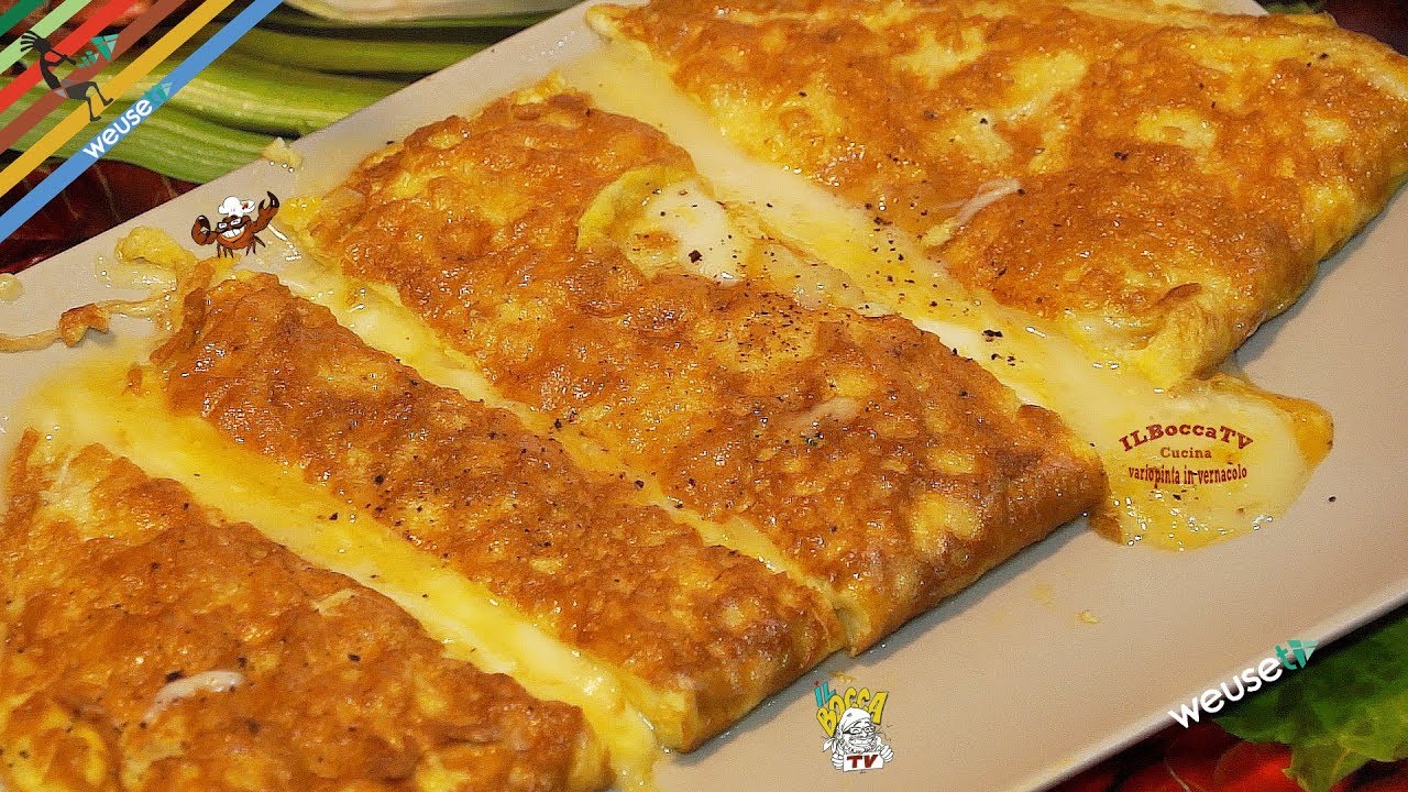 387 - Omelette ai 4 formaggi...rimanete nei paraggi! (ricetta antipasto/secondo omelette gustosa)