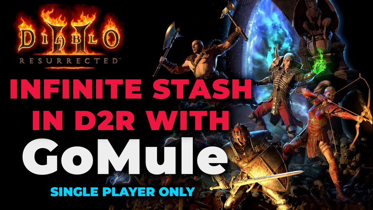 GoMule - INFINITE STASH - THE BEST tool for Diablo 2 Resurrected Single Player!!!