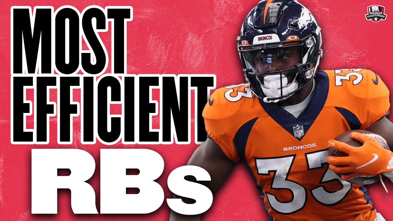 MOST Efficient Running Backs - Fantasy Football Draft Strategy - Fantasy Football Advice