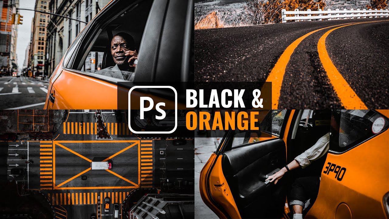 Black & Orange Presets - Color Grading Effect in Photoshop