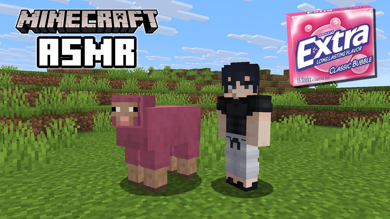 Расслабьтесь под это ASMR-видео по Minecraft (жевание жвачки)