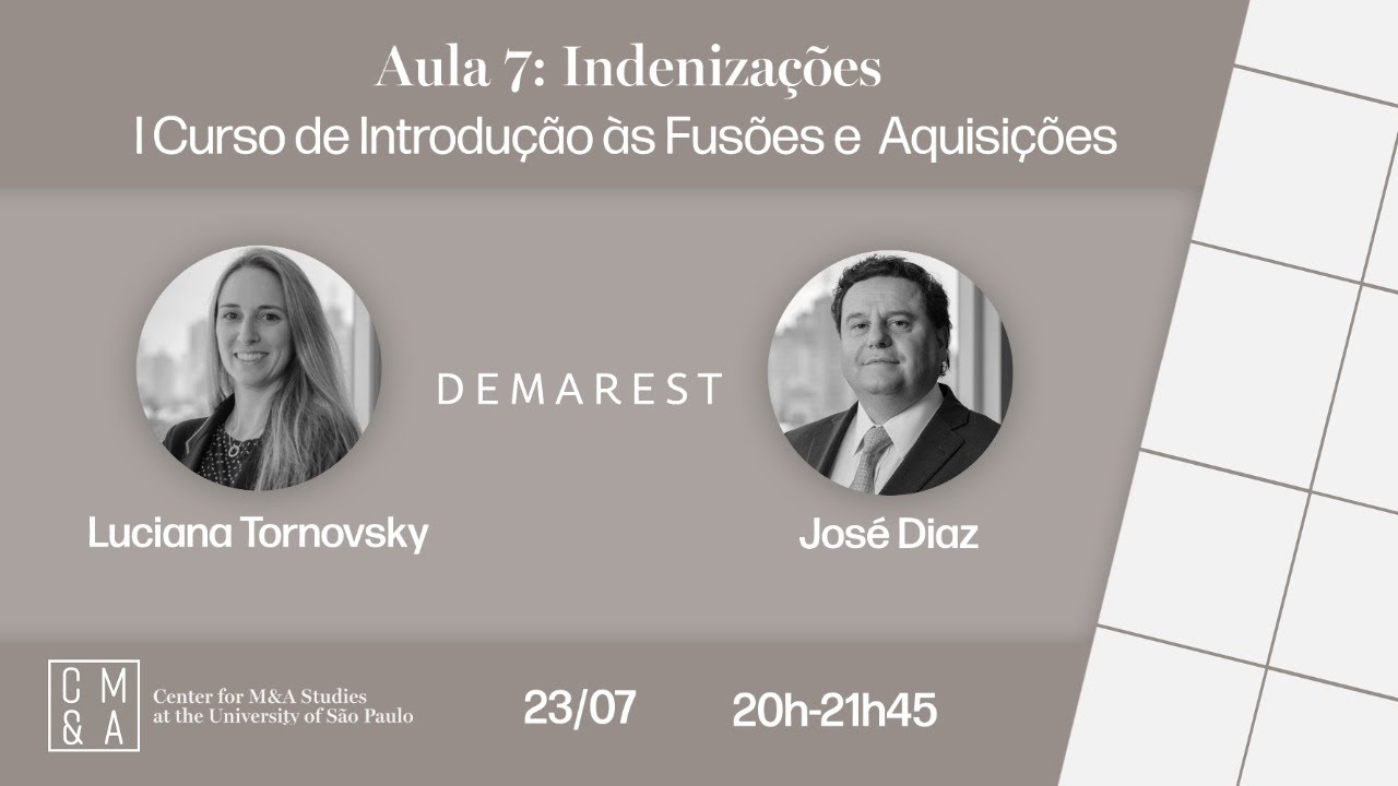 Aula 7 - Indenizações -  I Curso de Introdução às Fusões e Aquisições