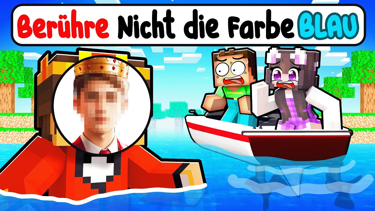 Wenn Ich Blau berühre, muss Ich mein ECHTES Gesicht Zeigen in Minecraft!