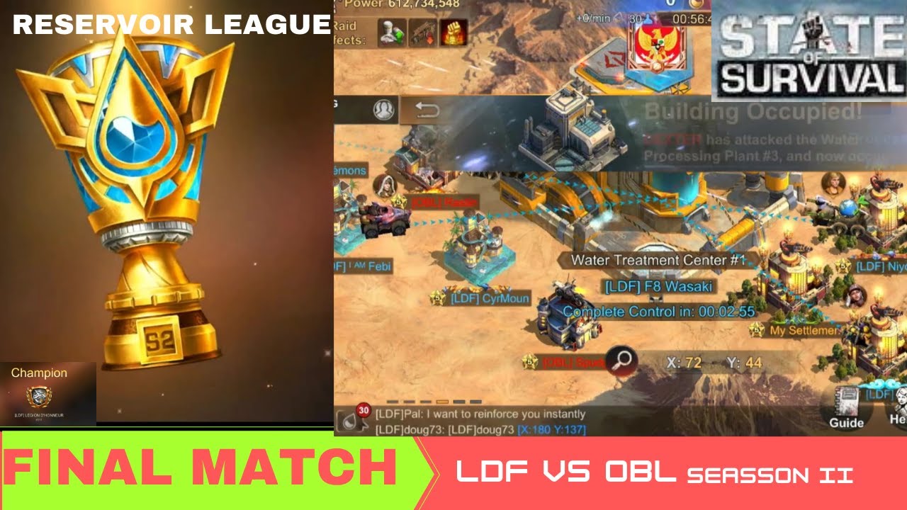FINAL OF   RESERVOIR LEAGUE  SEASSON 2(S2) - STATE OF SURVIVAL#wasakigaming