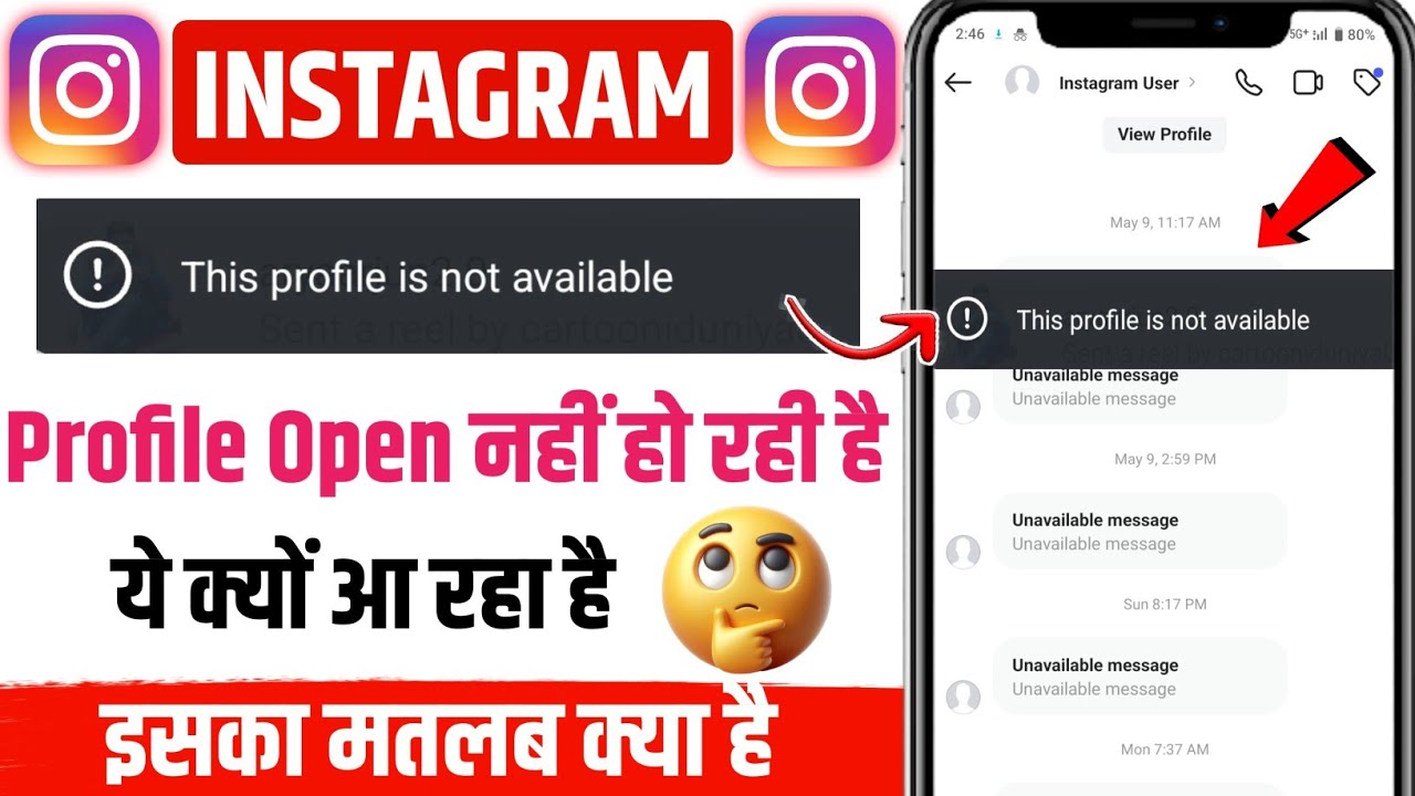 Instagram This Profile is Not Available ka Matlab Kya Hota Hai | This Profile is Not Available Means