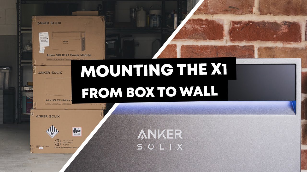 Mounting your Anker SOLIX X1 - From box to wall!