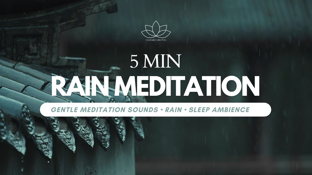 Rain on a Quiet Rooftop | Cinematic Sleep & Meditation Ambience