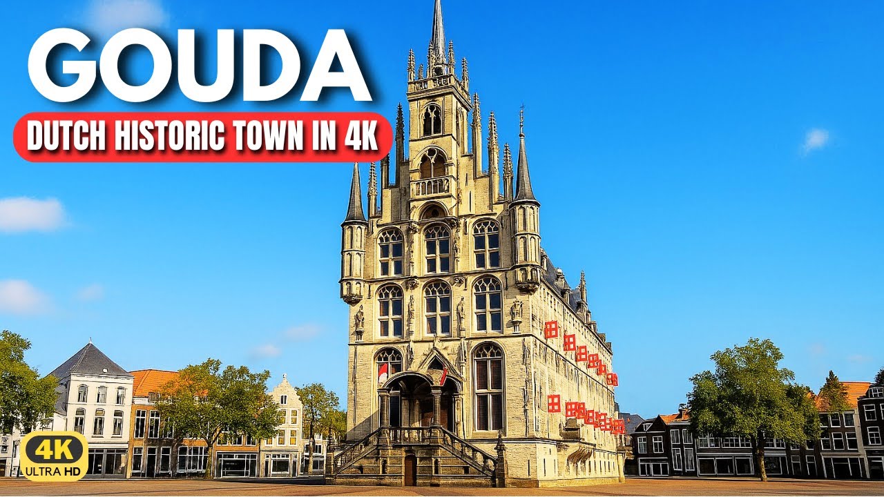 Gouda Netherlands Walking Tour | Historic City in 4K