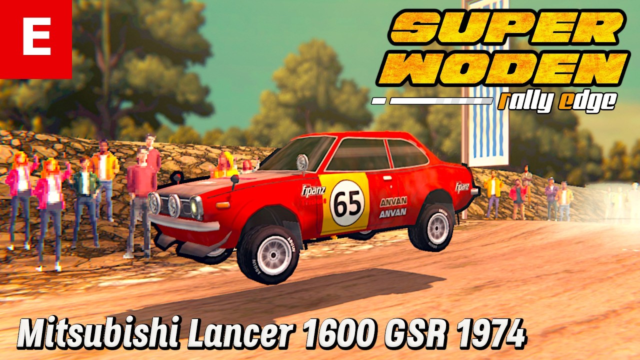 Super Woden Rally Edge – Mitsubishi Lancer 1600 GSR 1974 Red – Class E – 193 HP