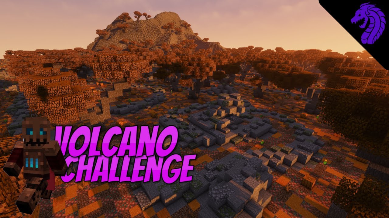 Minecraft But I Built a Volcano Biome