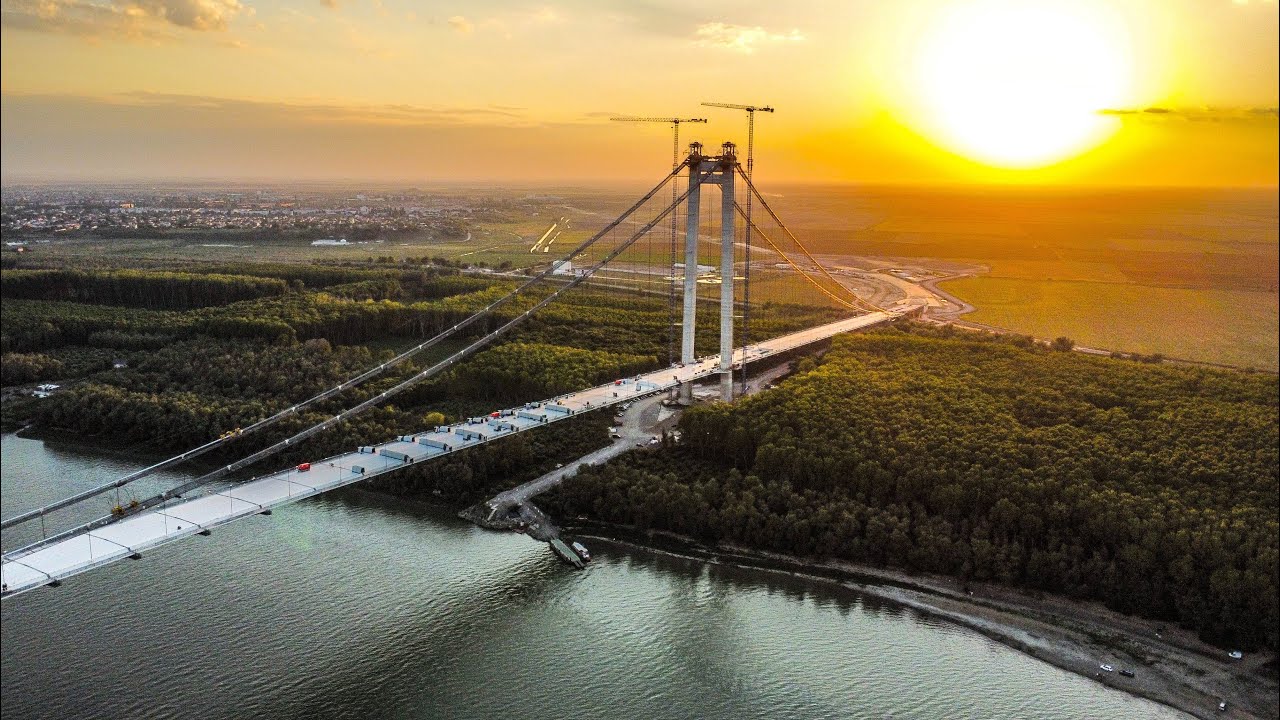 Filmare drona pod Braila / august 2022