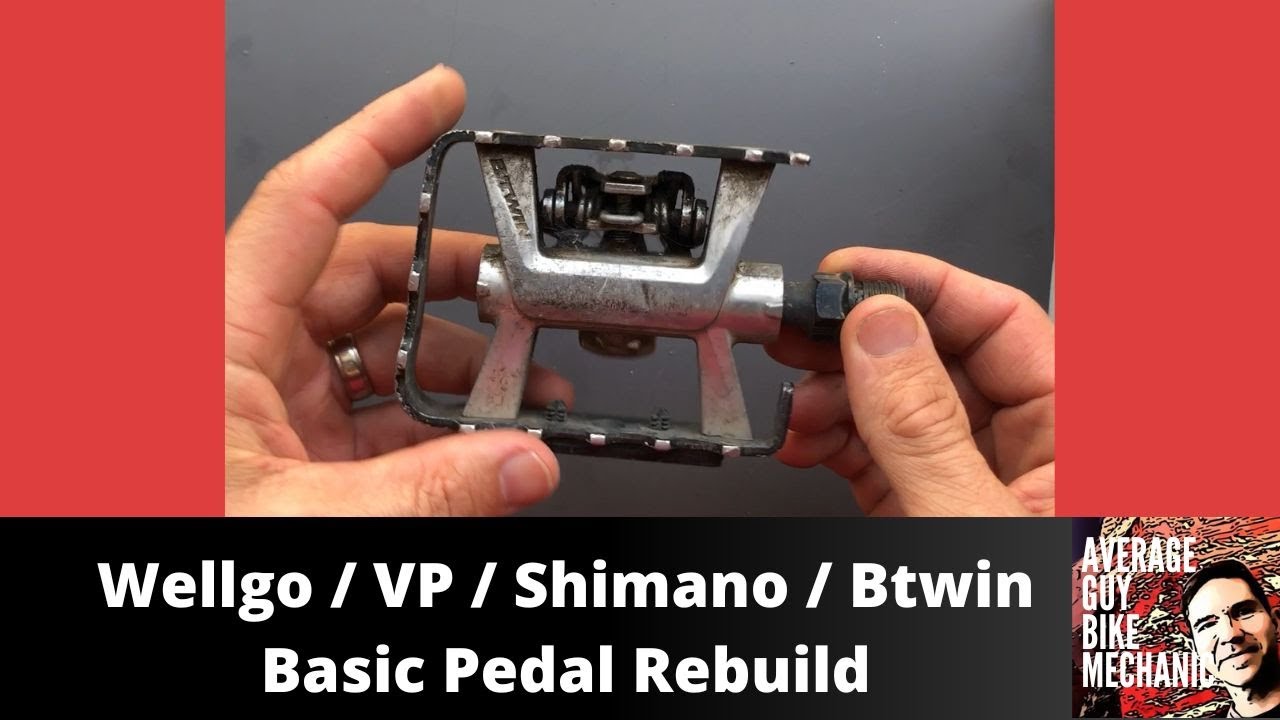 Базовый ремонт педалей Wellgo / VP / Btwin / Shimano