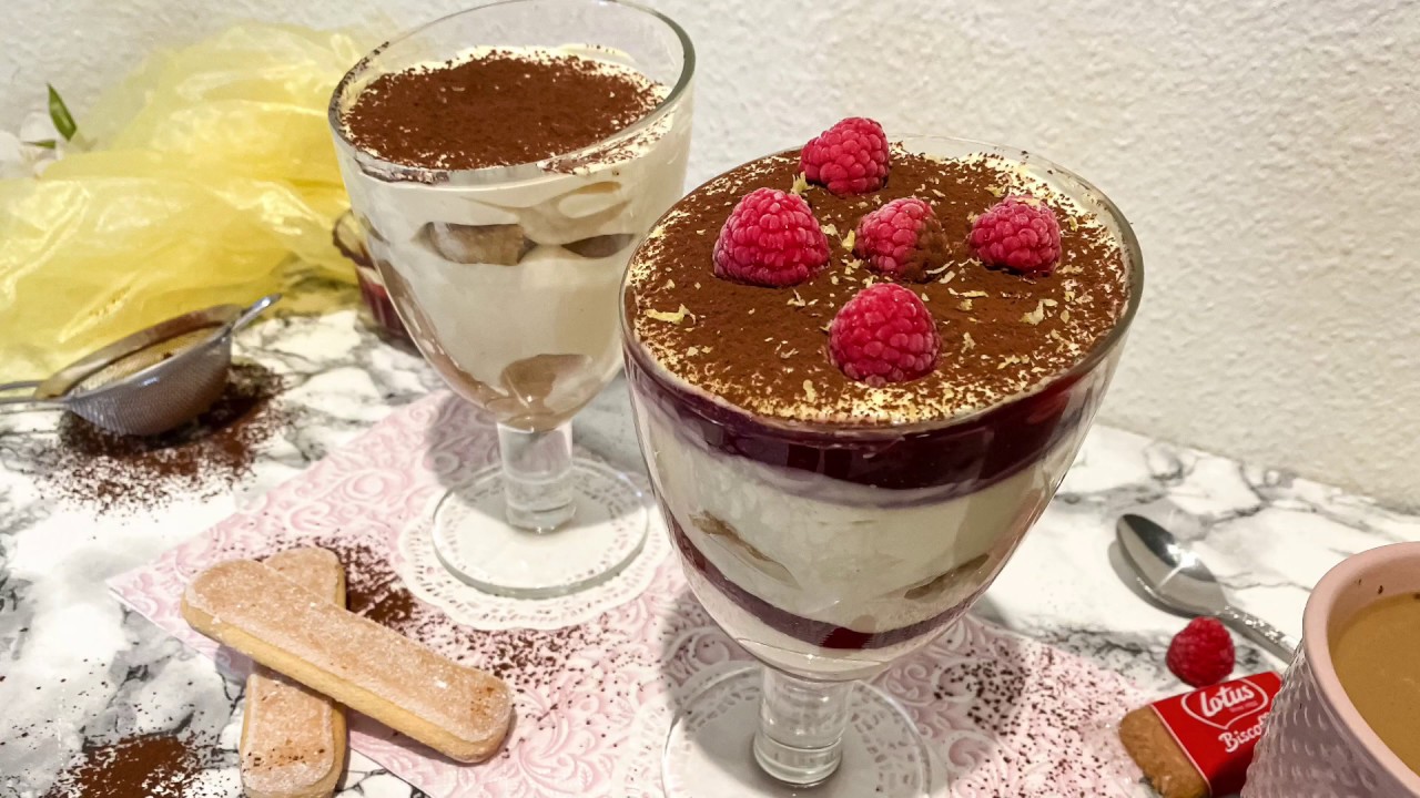 Tiramisu im Glas | Klassik & Himbeer | Dessert im Glas | einfach, schnell |