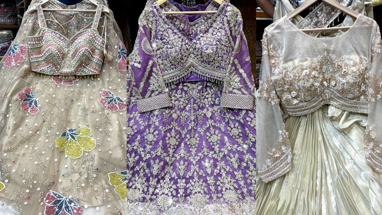 Charu Design💖😍आए हैं आज फिर से कुछ नया और सस्ता लेके🥰 NEW DESIGNER CROP TOP LEHENGA,INDO FUSION