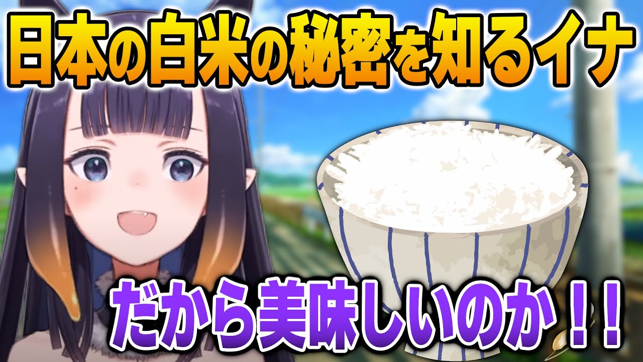日本の白米の美味しさの秘密を知るイナ【英語解説】【日英両字幕】