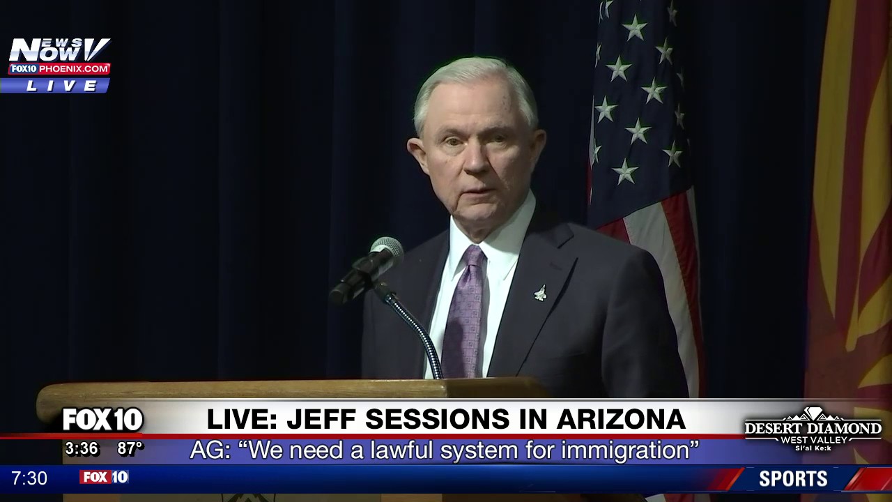 WATCH: Attorney General Jeff Sessions Speaking At Luke Air Force Base in Arizona (FNN)