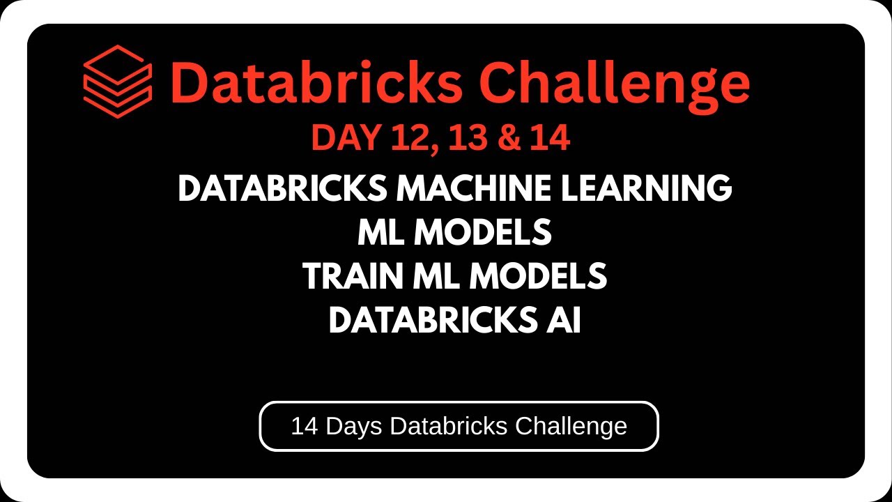 Databricks Machine learning and regression tesitng | Databricks AI | Machine learning models