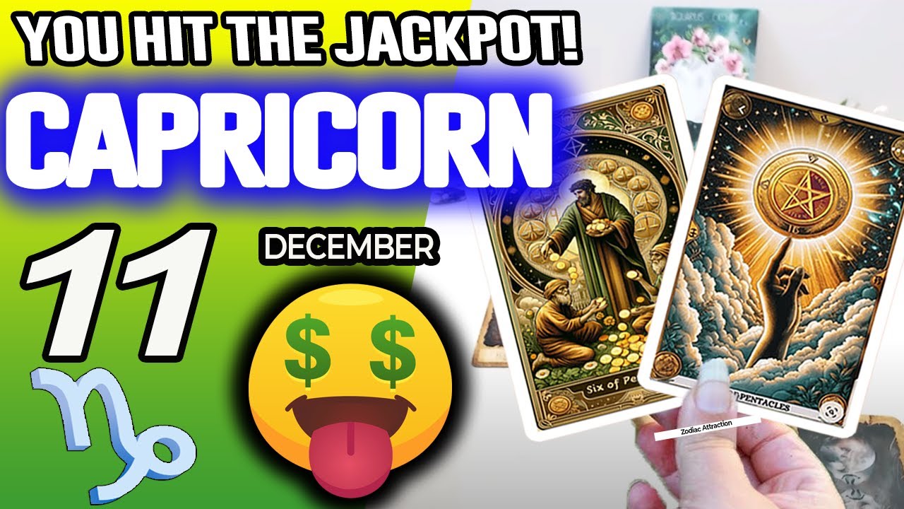 Capricorn ♑️🤑YOU HIT THE JACKPOT!💲💲 horoscope for today DECEMBER 11 2025 ♑️ #capricorn tarot